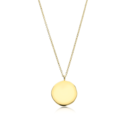 Gargantilla Plata Baño Oro 18k y circonita "Nami"