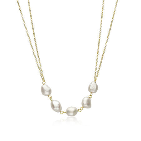 Gargantilla Plata Baño Oro 18k "Ayekan"