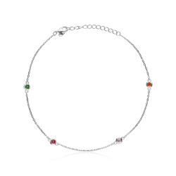 Tobillera Plata primera ley "Isla"