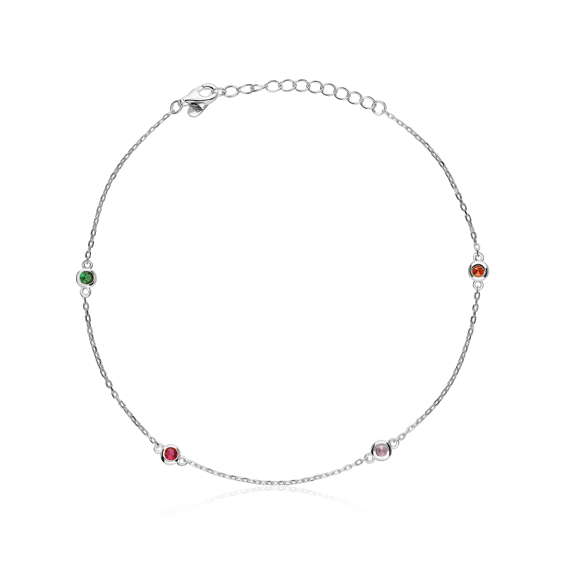 Tobillera Plata primera ley "Isla"
