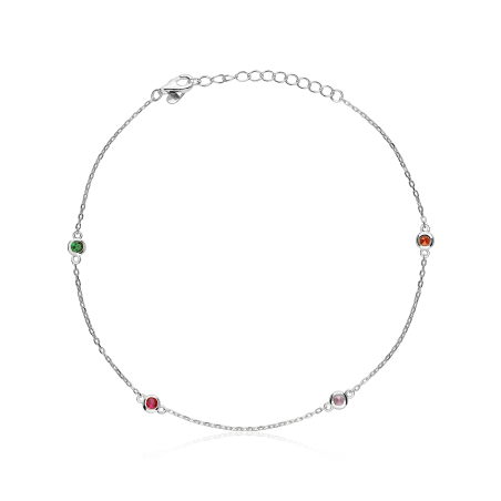 Tobillera Plata primera ley "Isla"