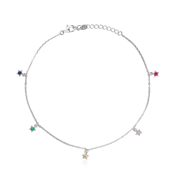 Tobillera Plata primera ley "Luma"