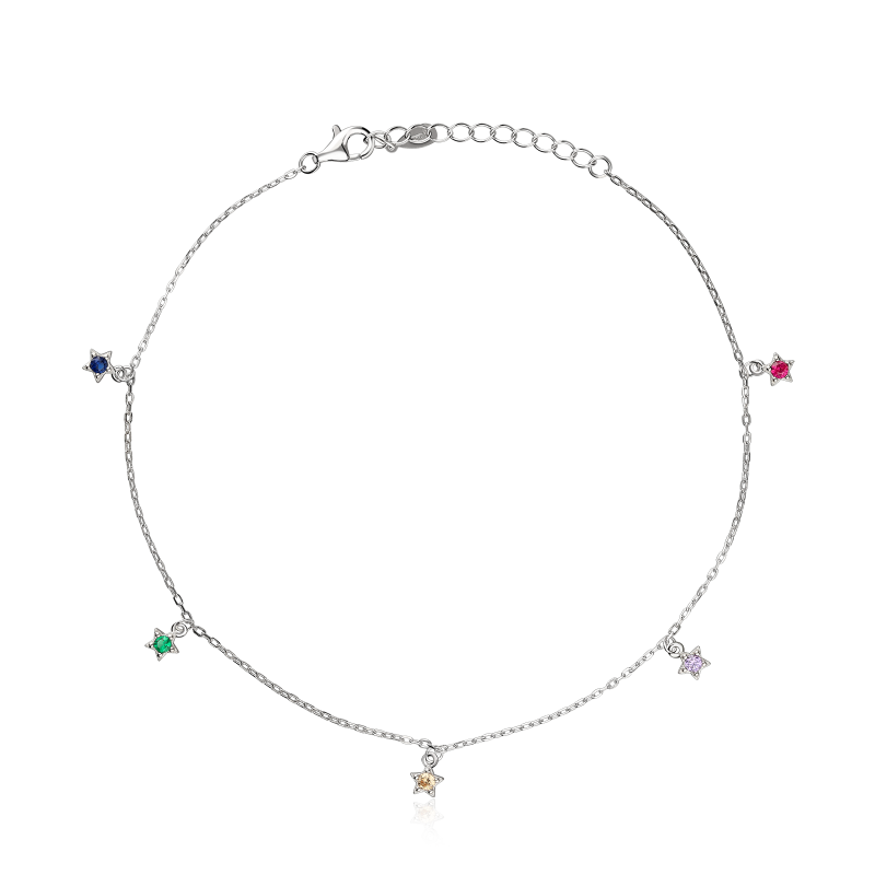 Tobillera Plata primera ley "Luma"