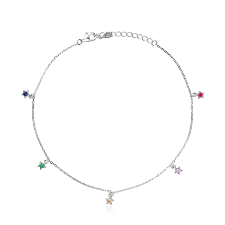 Tobillera Plata primera ley "Luma"
