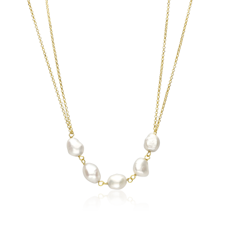 Gargantilla Plata Baño Oro 18k "Ayekan"