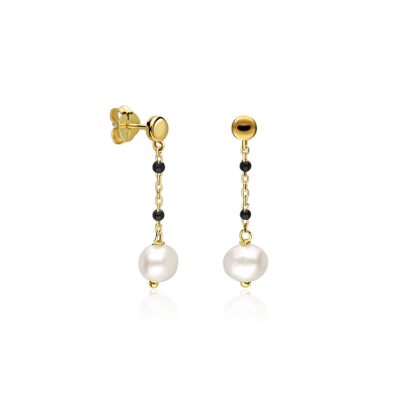 Pendientes Plata Baño Oro 18k "Padma"