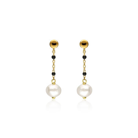 Pendientes Plata Baño Oro 18k "Padma"