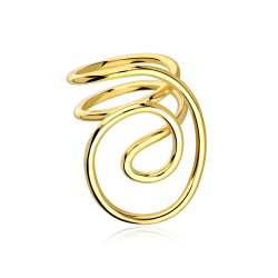 Anillo Plata Baño Oro 18k "Nirantara"