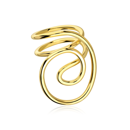 Anillo Plata Baño Oro 18k "Nirantara"