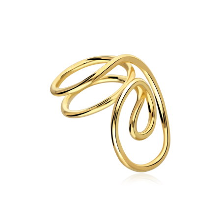 Anillo Plata Baño Oro 18k "Nirantara"