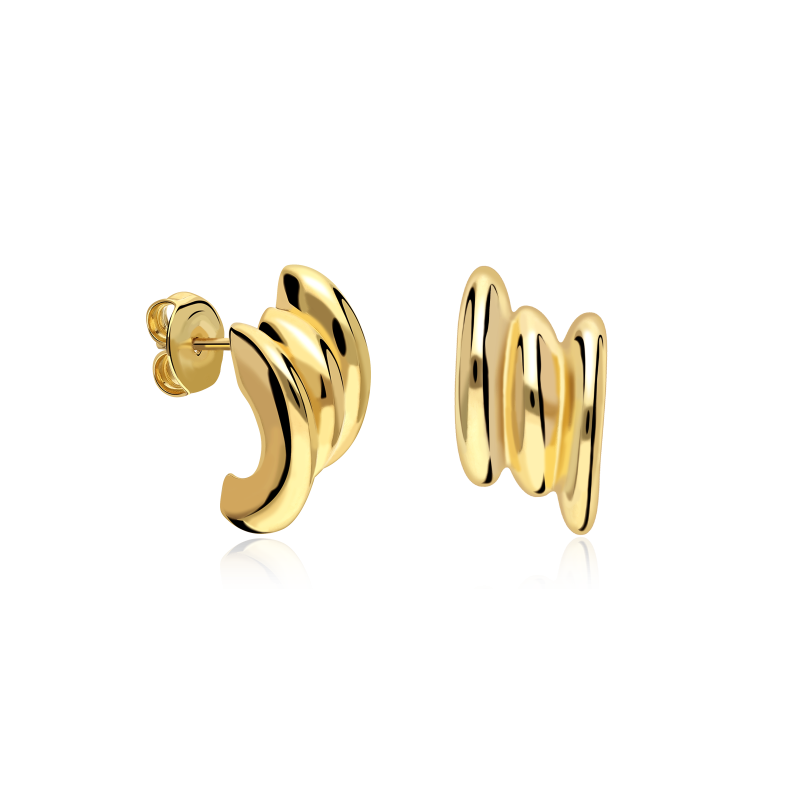 Pendientes Plata Baño Oro 18k "Umi"