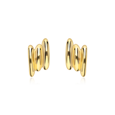 Pendientes Plata Baño Oro 18k "Umi"
