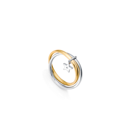 Anillo Viceroy Acero Bicolor Y Estrella 75311A01212