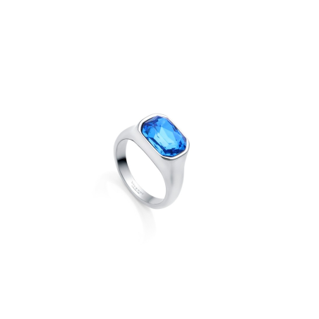Anillo Viceroy Plata Y Cristal Azul 15140A01