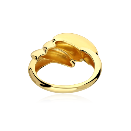 Anillo Plata Baño Oro 18k "Umi"