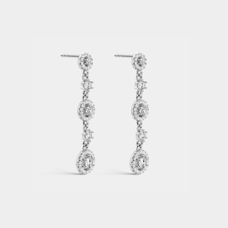 Pendientes Itemporality Plata y circonitas SEA-101-214-UU
