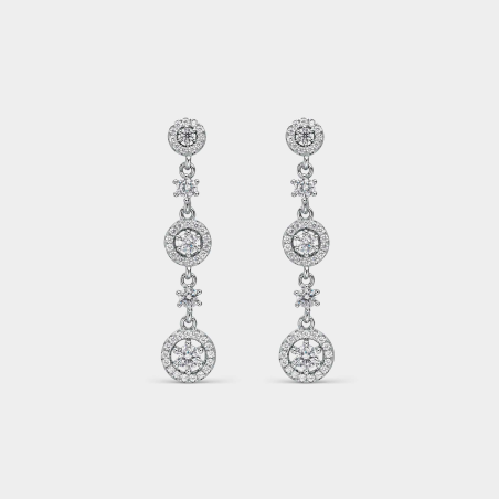 Pendientes Itemporality Plata y circonitas SEA-101-214-UU