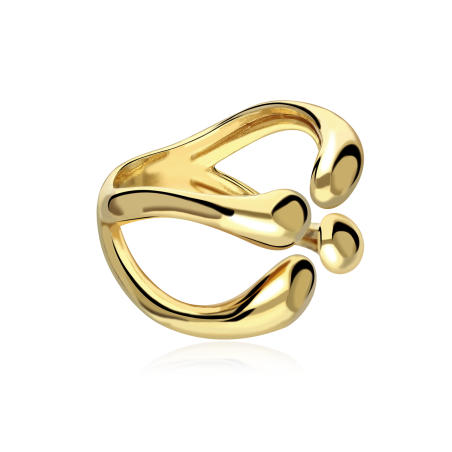 Anillo Plata Baño Oro 18k "Kaya"