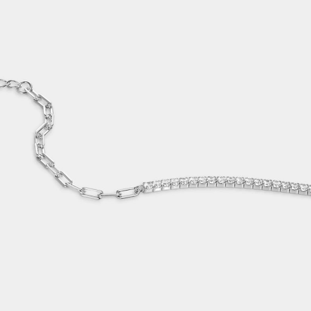 Pulsera Itemporality Plata y circonitas SBR-101-110-UU