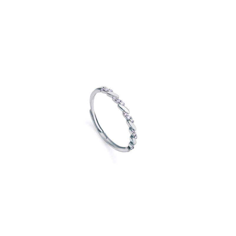 Anillo Viceroy Plata Baño Rodio Y Circonitas 13157A013-30