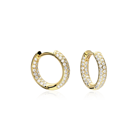 Aros Plata primera ley y circonitas "Goldie"