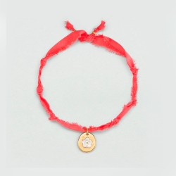 Collar Agatha coral medalla 2680436-128-TU