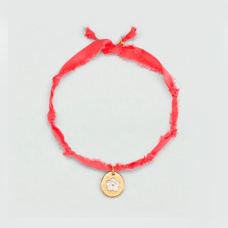 Collar Agatha coral medalla 2680436-128-TU