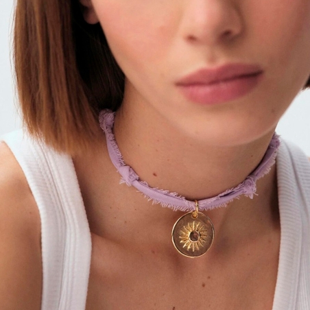 Collar Agatha violeta medalla 2680435-955-TU