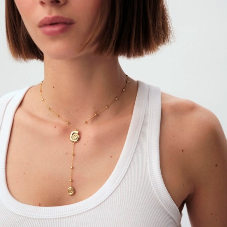 Collar Agatha largo y caracola 2680427-157-TU