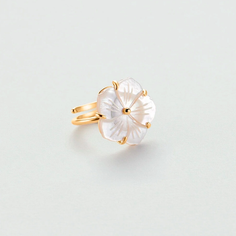 Anillo Agatha Flor nácar 2280114-094-54
