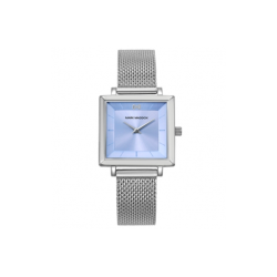 Reloj Mark Maddox mujer esfera cuadrada y malla milanesa plateada MM1027 37