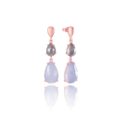 Pendientes Viceroy Plata Baño Oro Rosa 9032E100-49