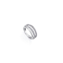 Anillo Viceroy Plata Baño Rodio Y Circonitas 2324A01