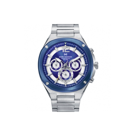 Reloj Mark Maddox Esfera Bitono Azul Y Blanca HM1021-35