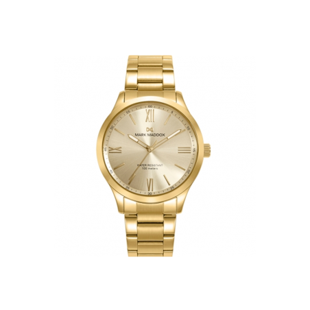Reloj Mark Maddox Acero IP Dorado Esfera Dorada HM1018-23