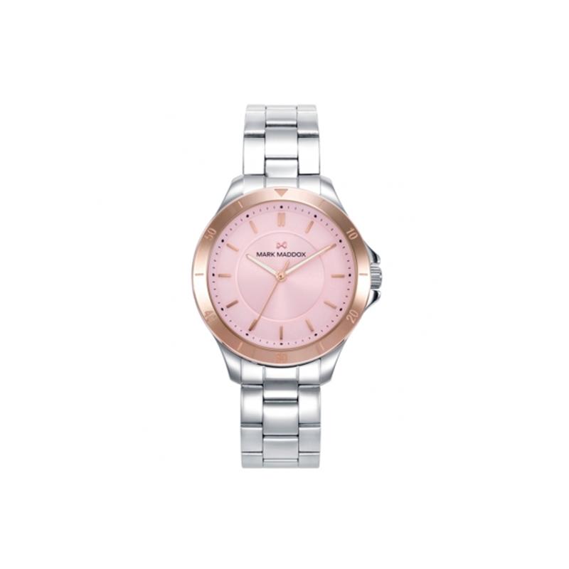 Reloj Mark Maddox Acero Esfera Rosa MM1018-77 Reloj Mark Maddox Acero Esfera Rosa MM1018-77