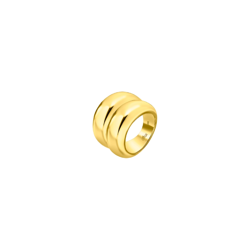 Anillo Lotus Style Acero Dorado Doble LS2443-3/218