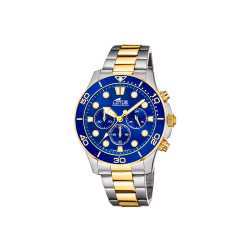 Reloj Lotus Acero Bicolor Excellent Esfera Azul 18757 1