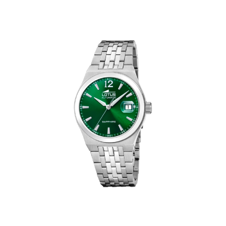 Reloj Lotus Automático Acero Esfera Verde 19000/4