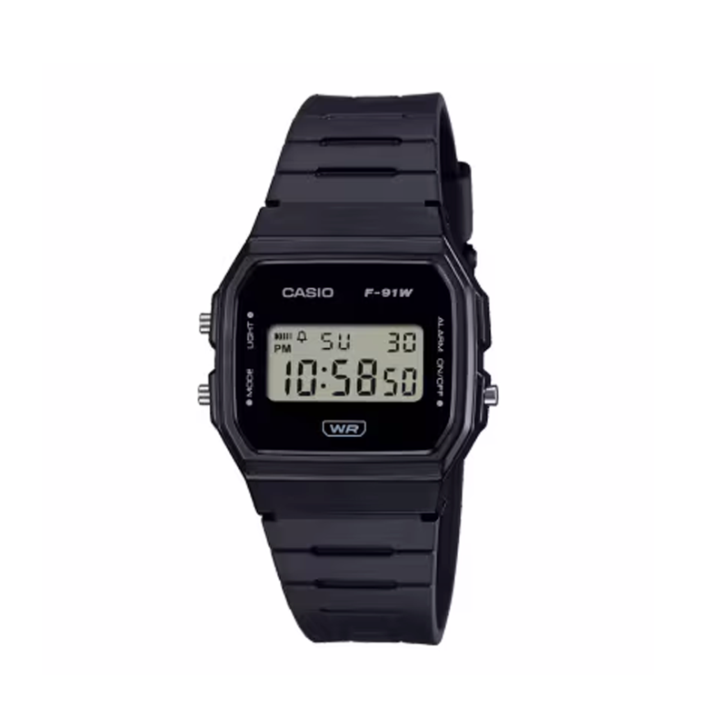 Reloj Casio negro F-91WB-1AEF