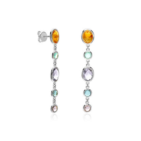 Pendientes Plata de ley con circonitas "Warmy"