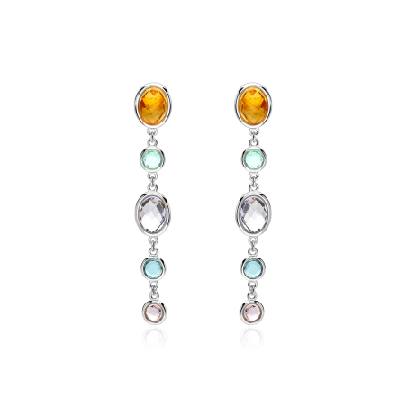 Pendientes Plata de ley con circonitas "Warmy"
