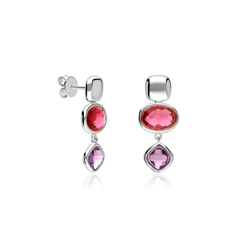 Pendientes Plata de ley con circonitas "Afrodita"