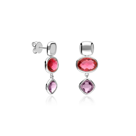 Pendientes Plata de ley con circonitas "Afrodita"