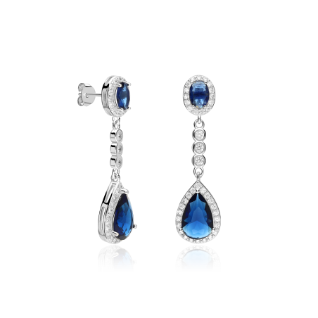 Pendientes Plata de ley con circonitas "Aruma"
