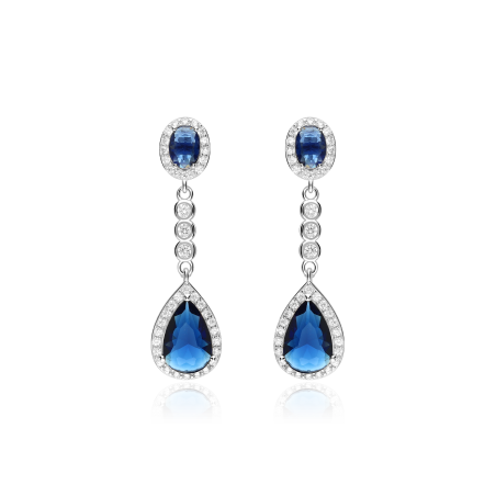 Pendientes Plata de ley con circonitas "Aruma"