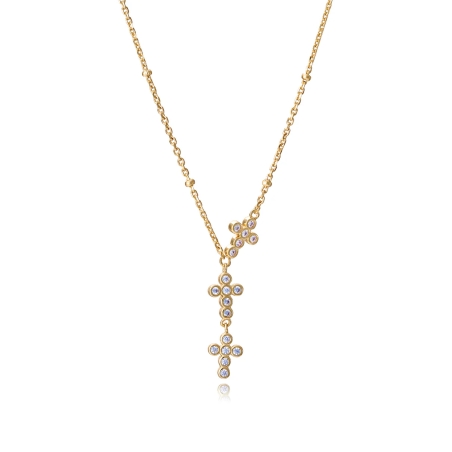 Collar Viceroy plata y cruces 15126C100-30
