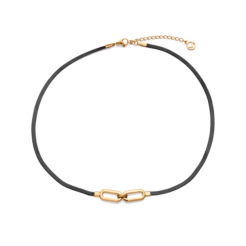 Collar Viceroy acero negro 75371C01010