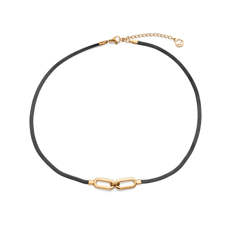 Collar Viceroy acero negro 75371C01010