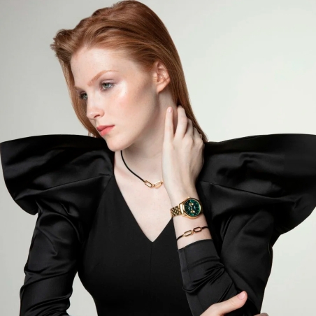 Collar Viceroy acero negro 75371C01010